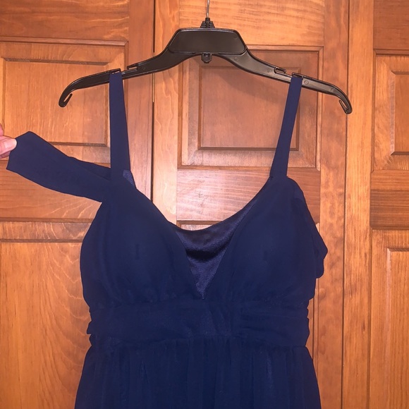 Long Navy Blue Formal Dress - Picture 5 of 7